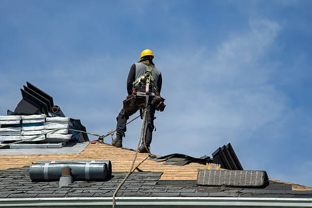 Professional Metal Roofing technician working in Wareham, MA
